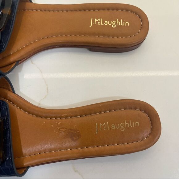 J. McLaughlin Navy Sandals - Picture 3 of 4